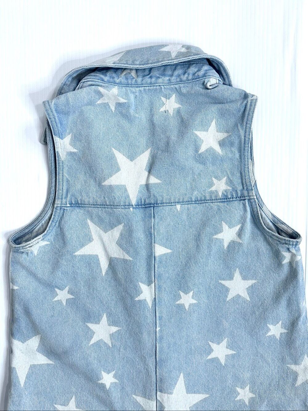 Show Me Your Mumu Reno Star Print Denim Romper Small Western Festival - Picture 16 of 16